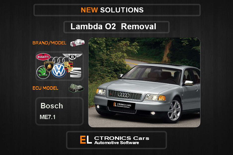 Lambda O2 removal VOLKSWAGEN-GROUP Bosch ME7.1 Electronics cars Automotive software