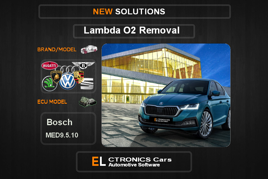 Lambda O2 removal VOLKSWAGEN-GROUP Bosch MED9.5.10 Electronics cars Automotive software