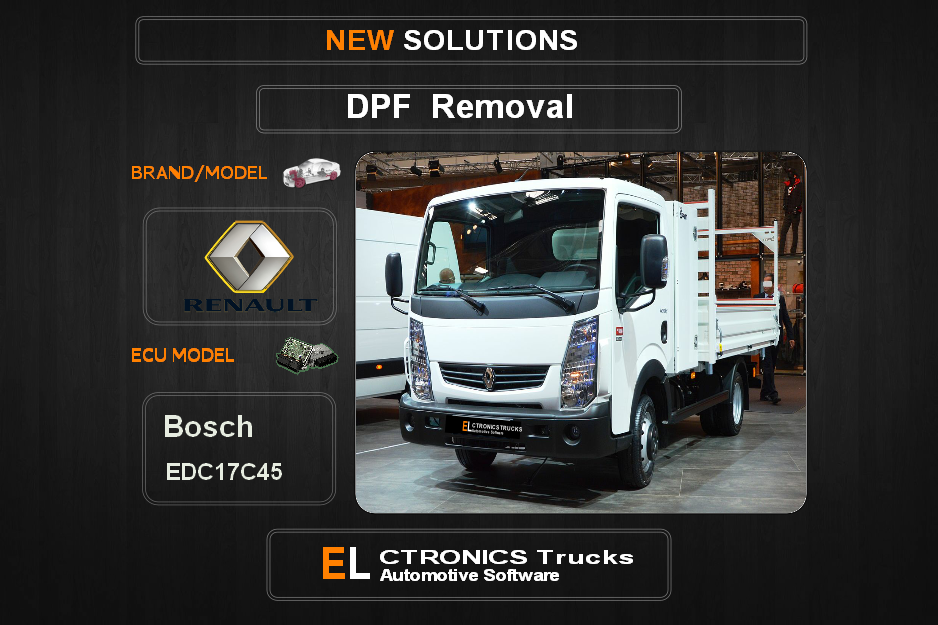 DPF Off Renault-Truck Bosch EDC17C45 Electronics Trucks Automotive Software