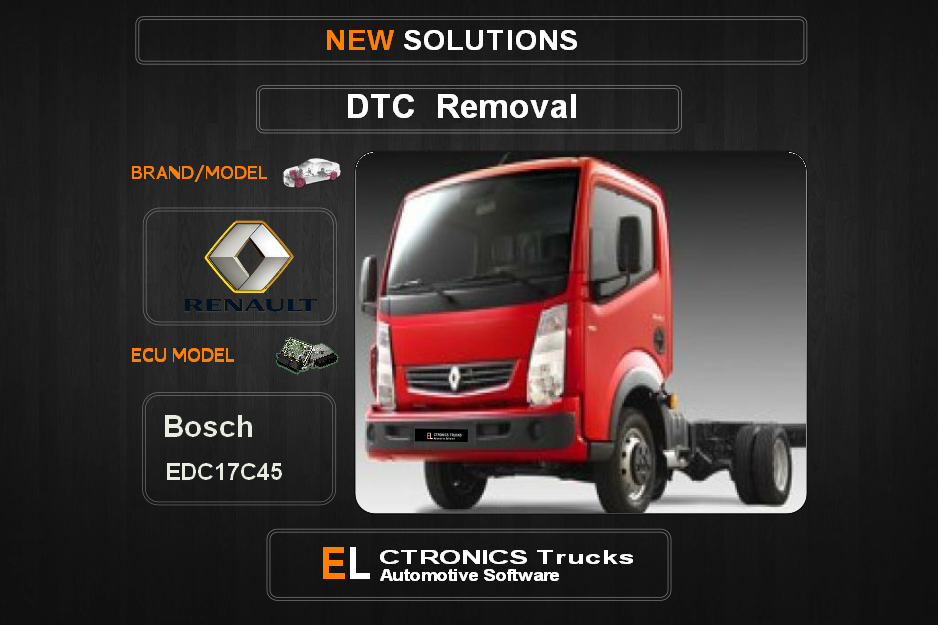 DTC OFF Renault-Truck Bosch EDC17C45 Electronics Trucks Automotive software