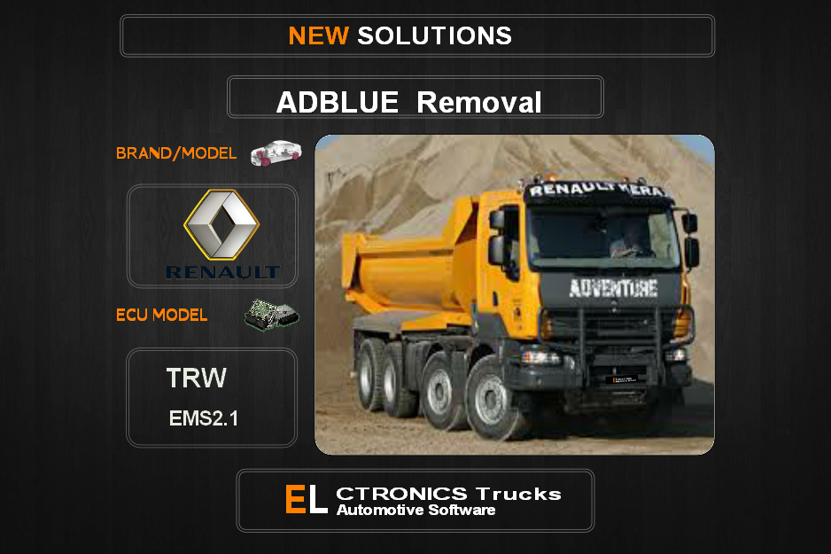 AdBlue OFF Renault TRW EMS2.1 Electronics Trucks Automotive Software