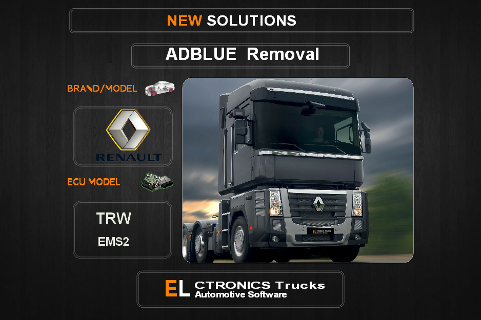 AdBlue OFF Renault TRW EMS2 Electronics Trucks Automotive Software