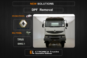 DPF Off Renault TRW EMS2.1 Electronics Trucks Automotive Software