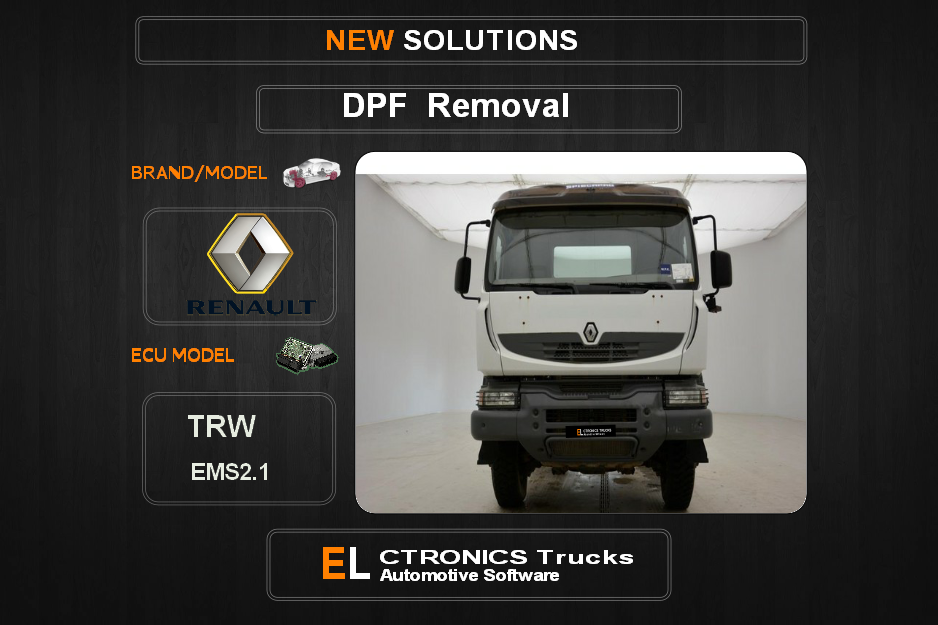 DPF Off Renault TRW EMS2.1 Electronics Trucks Automotive Software