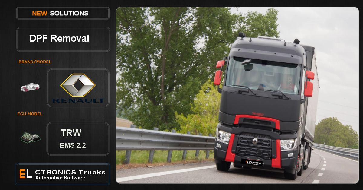 DPF Off Renault TRW EMS2.2 Electronics Trucks Software