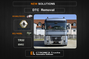 DTC OFF Renault TRW EMS2 Electronics Trucks Automotive software