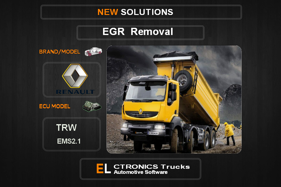 EGR Off Renault TRW EMS2.1 Electronics Trucks Automotive Software