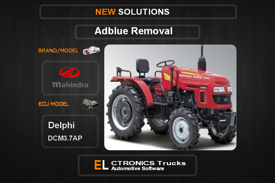AdBlue OFF Mahindra Delphi DCM3.7AP Electronics Trucks Automotive Software