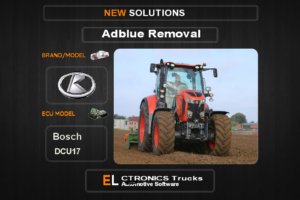 AdBlue OFF Kubota Bosch DCU17 Electronics Trucks Automotive Software