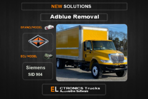 AdBlue OFF International Siemens SID904 Electronics Trucks Automotive Software