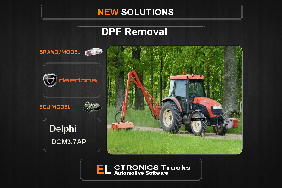 DPF Off Daedong Delphi DCM3.7AP Electronics Trucks Automotive Software