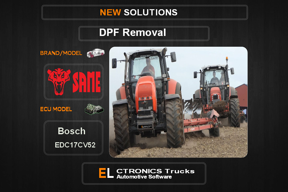 DPF Off SAME Bosch EDC17CV52 Electronics Trucks Automotive Software