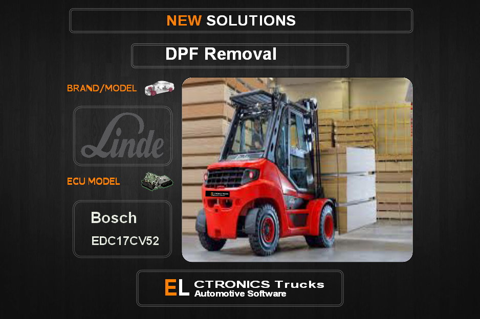 DPF Off Linde Bosch EDC17CV52 Electronics Trucks Automotive Software