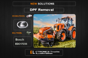 DPF Off Kubota Bosch EDC17C55 Electronics Trucks Automotive Software