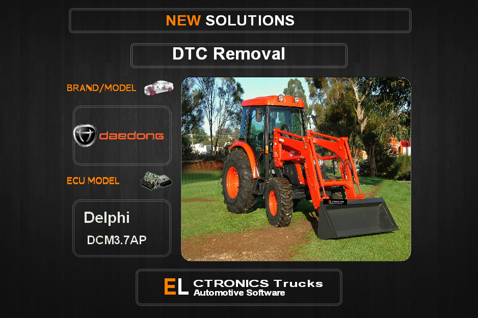 DTC OFF Daedong Delphi DCM3.7AP Electronics Trucks Automotive software