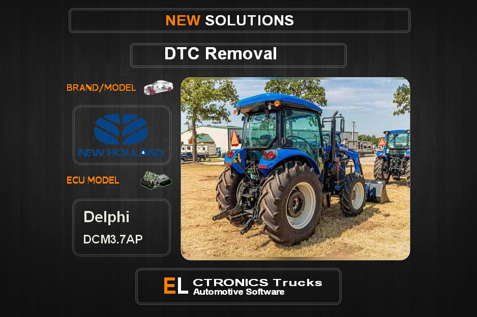 DTC OFF New Holland Delphi DCM3.7AP Electronics Trucks Automotive software