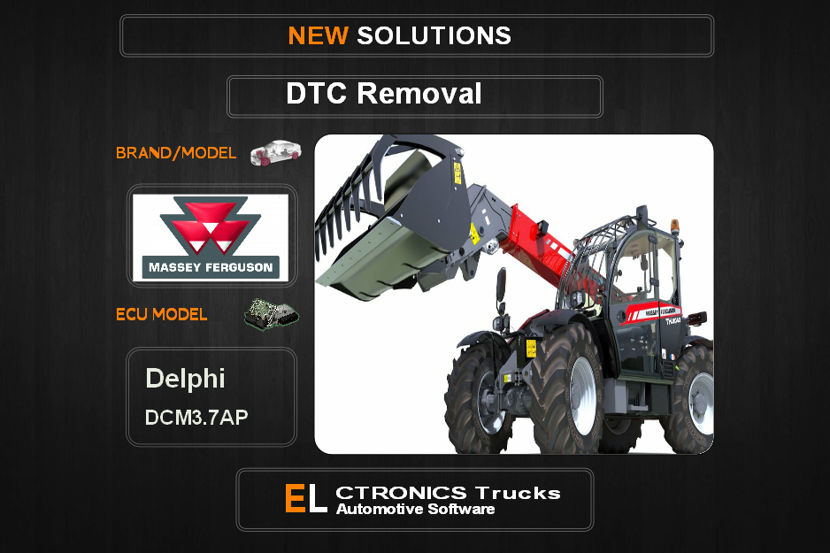 DTC OFF Massey Delphi DCM3.7AP Electronics Trucks Automotive software