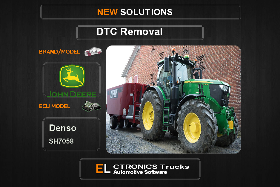 DTC OFF John Deere Benso SH7058 Electronics Trucks Automotive software