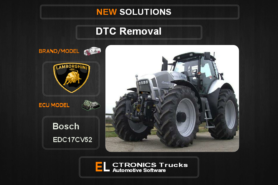 DTC OFF Lamborghini Bosch EDC17CV52 Electronics Trucks Automotive software