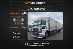 DTC OFF Hino Denso SH7058 Electronics Trucks Automotive software
