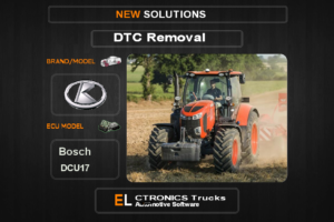 DTC OFF Kubota Bosch DCU17 Electronics Trucks Automotive software