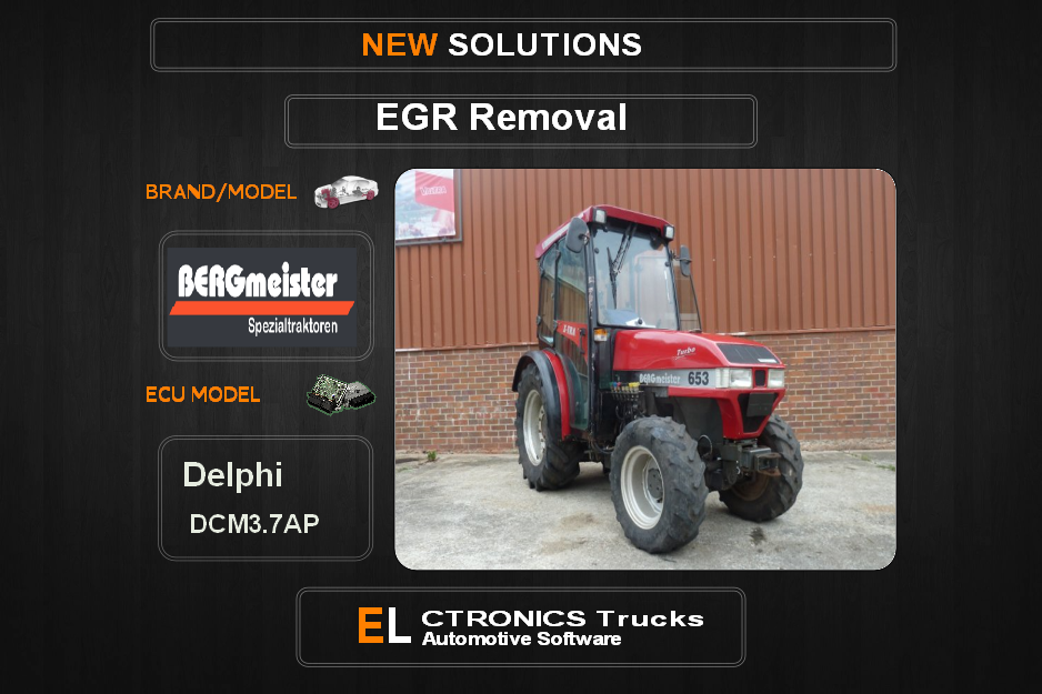 EGR Off Bergmeister Delphi DCM3.7AP Electronics Trucks Automotive Software