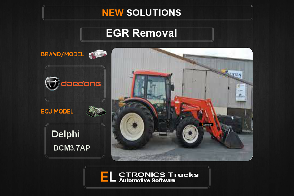 EGR Off Daedong Delphi DCM3.7AP Electronics Trucks Automotive Software