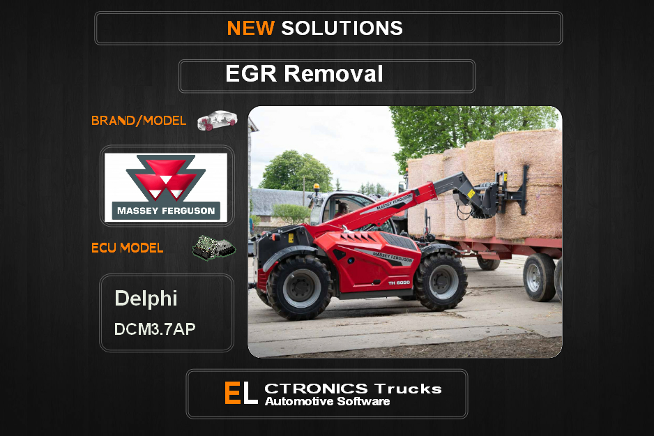 EGR Off Massey Delphi DCM3.7AP Electronics Trucks Automotive Software