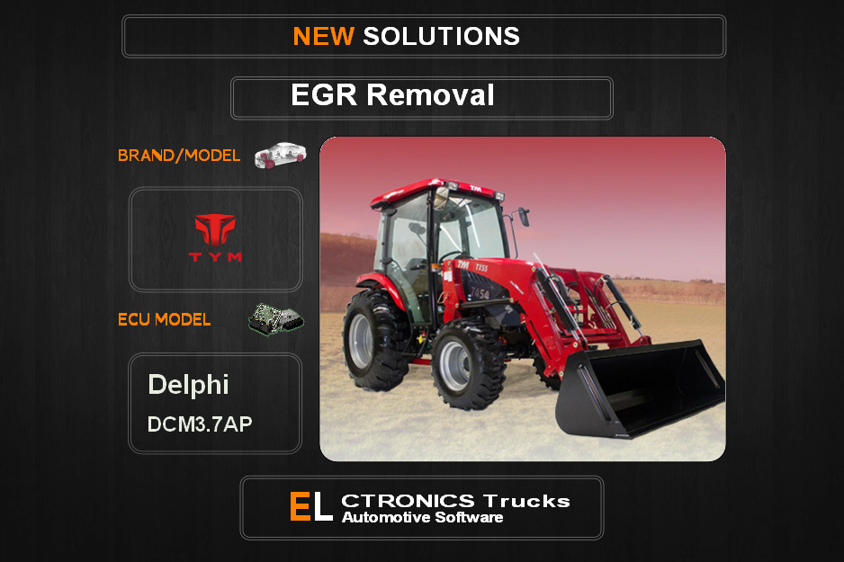 EGR Off TYM Delphi DCM3.7AP Electronics Trucks Automotive Software