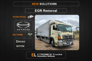 EGR Off Hino Denso SH7058 Electronics Trucks Automotive Software
