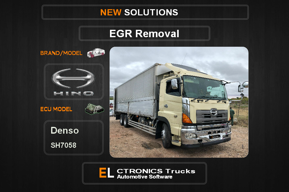 EGR Off Hino Denso SH7058 Electronics Trucks Automotive Software