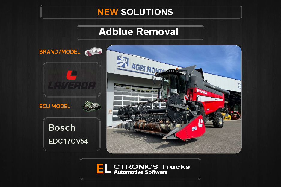 AdBlue OFF Laverda Bosch EDC17CV54 Electronics Trucks Automotive Software