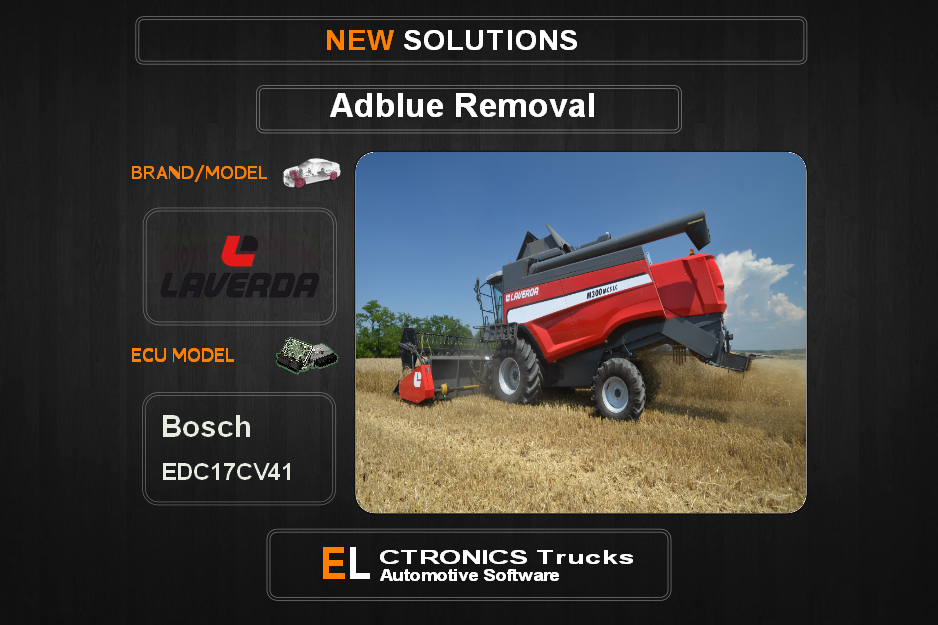 AdBlue OFF Laverda Bosch EDC17CV41 Electronics Trucks Automotive Software
