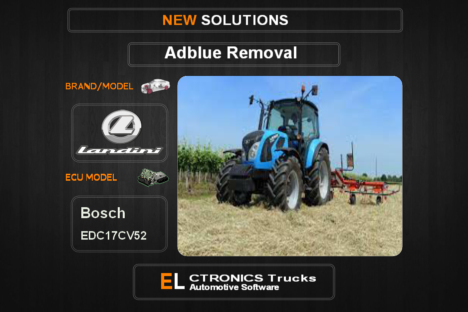 AdBlue OFF Landini Bosch EDC17CV52 Electronics Trucks Automotive Software