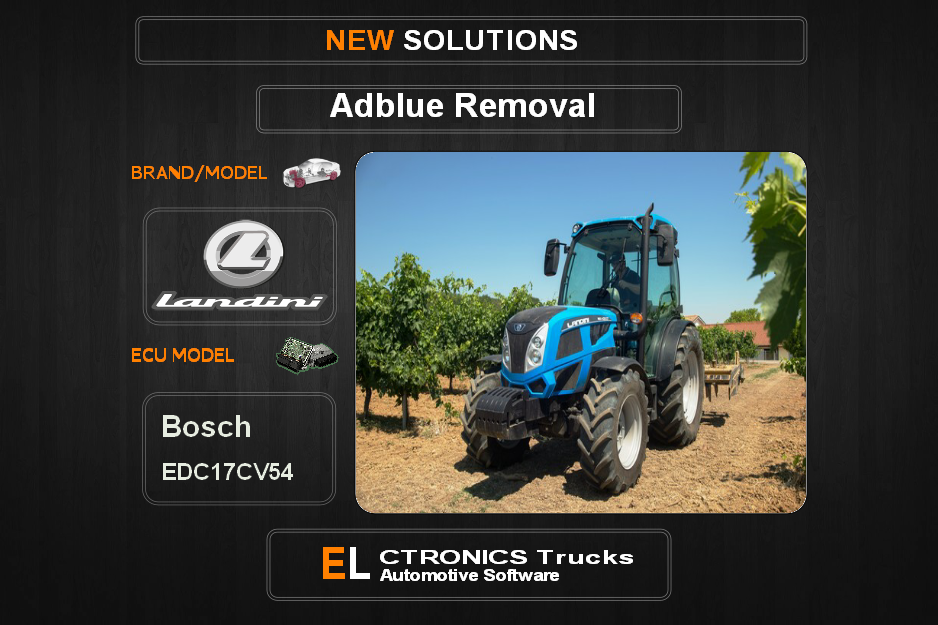 AdBlue OFF Landini Bosch EDC17CV54 Electronics Trucks Automotive Software