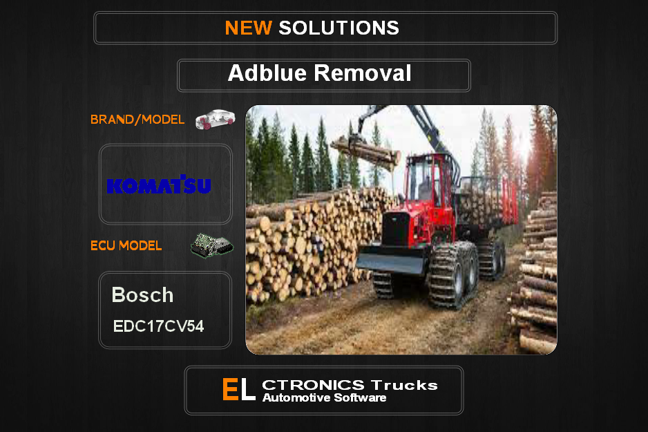 AdBlue OFF Komatsu Bosch EDC17CV54 Electronics Trucks Automotive Software