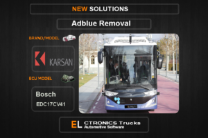 AdBlue OFF Karsan Bosch EDC17CV41 Electronics Trucks Automotive Software