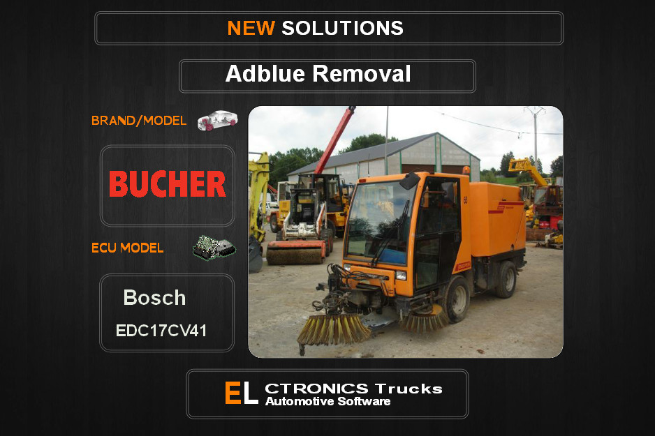 AdBlue OFF Bucher  Bosch EDC17CV41 Electronics Trucks Automotive Software