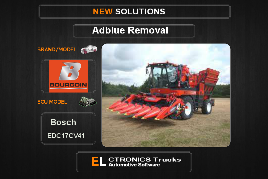AdBlue OFF Bourgoin Bosch EDC17CV41 Electronics Trucks Automotive Software