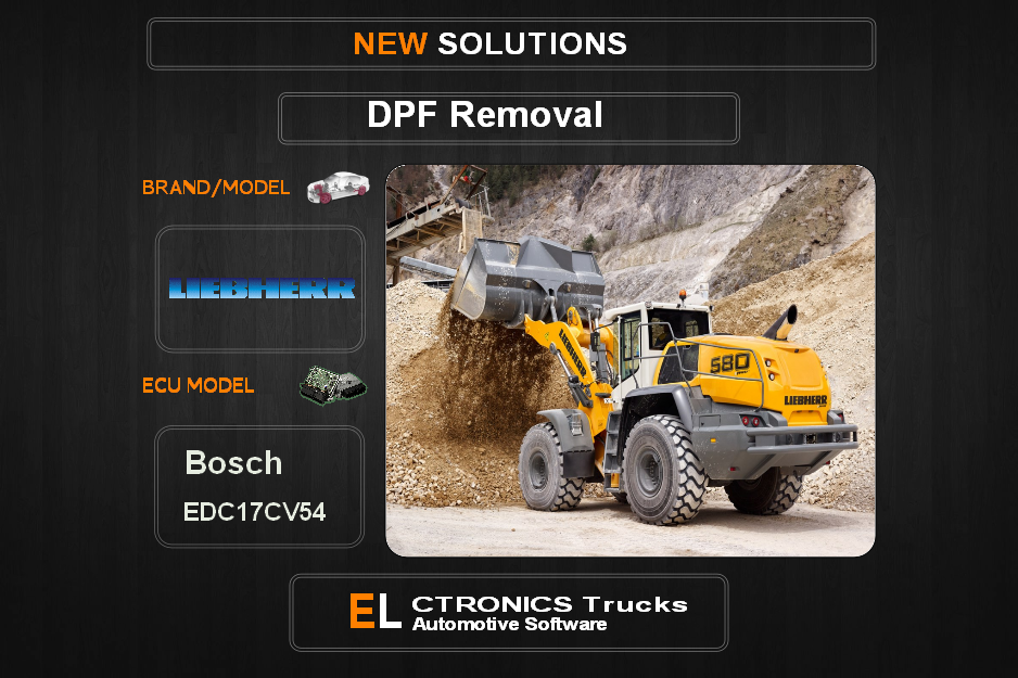 DPF Off Liebherr  Bosch EDC17CV54 Electronics Trucks Automotive Software