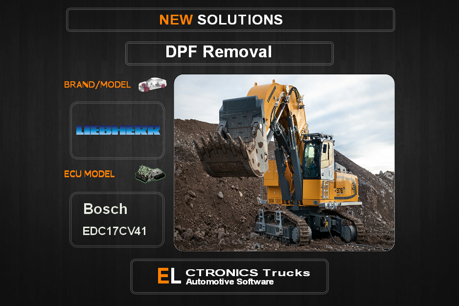DPF Off Liebherr  Bosch EDC17CV41 Electronics Trucks Automotive Software