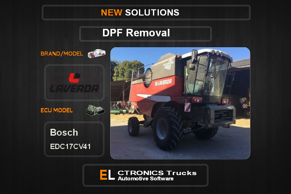 DPF Off Laverda  Bosch EDC17CV41 Electronics Trucks Automotive Software