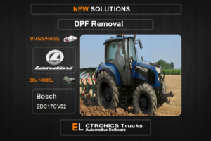 DPF Off Landini Bosch EDC17CV52 Electronics Trucks Automotive Software