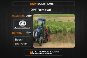 DPF Off Landini Bosch EDC17CV54 Electronics Trucks Automotive Software