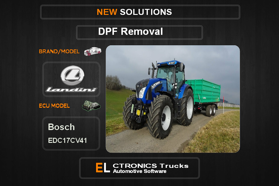 DPF Off Landini Bosch EDC17CV41 Electronics Trucks Automotive Software