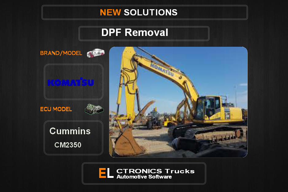 DPF Off Komatsu Cummins CM2350 Electronics Trucks Automotive Software