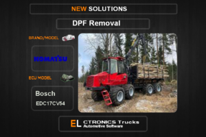 DPF Off Komatsu Bosch EDC17CV54 Electronics Trucks Automotive Software