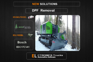 DPF Off Ecoforst Bosch EDC17CV41 Electronics Trucks Automotive Software