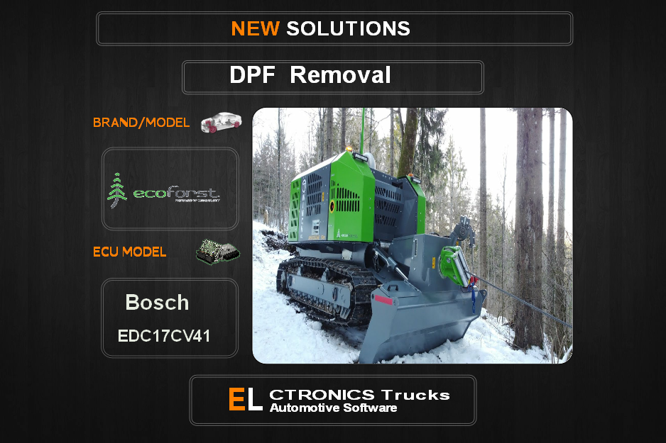 DPF Off Ecoforst Bosch EDC17CV41 Electronics Trucks Automotive Software