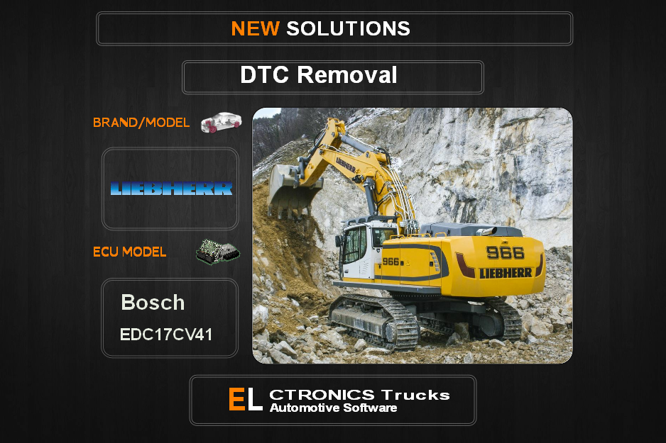 DTC OFF Liebherr Bosch EDC17CV41 Electronics Trucks Automotive software